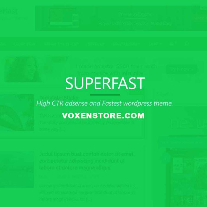 Superfast WordPress Theme v2.1.3 - Image 1