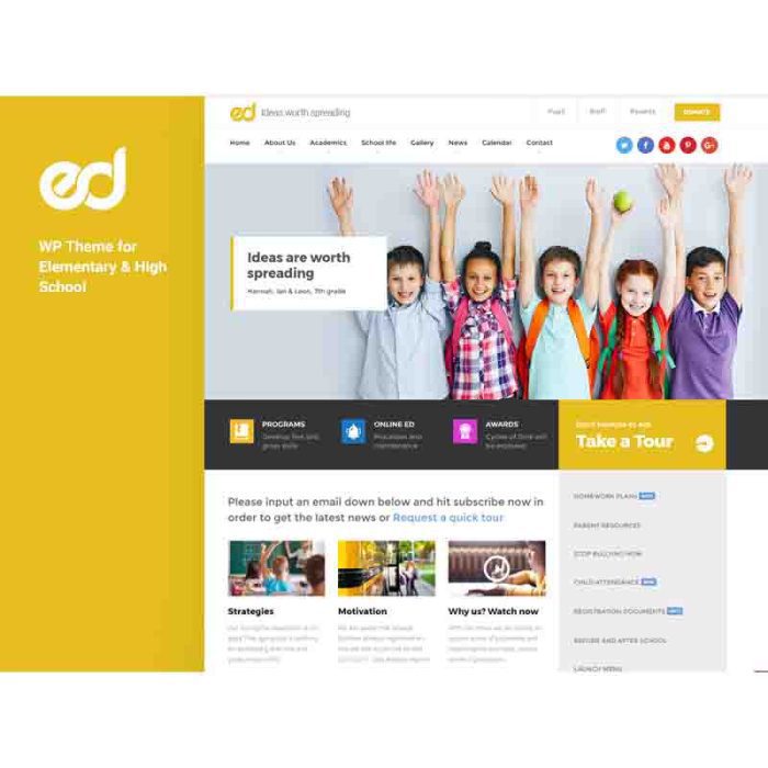 Ed School Education WordPress Theme 3.20.1 - Image 1